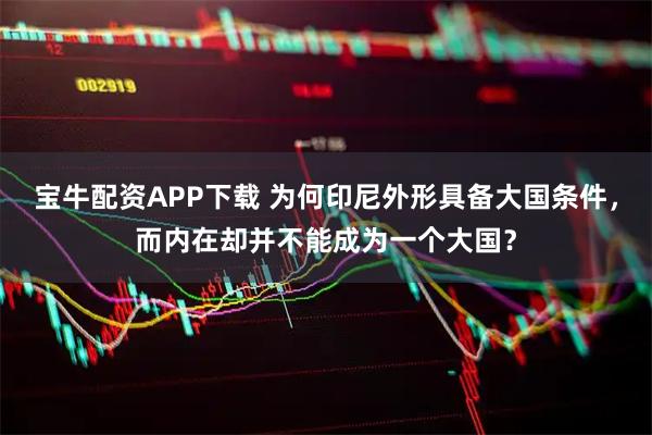 宝牛配资APP下载 为何印尼外形具备大国条件，而内在却并不能成为一个大国？